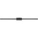 Reed 29.8 watt 42 inch Black Picture Light Wall Light