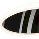 Dial LED 1.5 inch Black Chrome ADA Wall Sconce Wall Light in Black/Chrome, dweLED