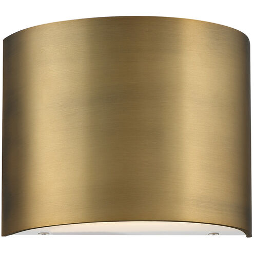 Pocket Wall Sconce Wall Light in Aged Brass, dweLED