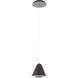 Kone LED 6 inch Black Mini Pendant Ceiling Light in Title 24, dweLED