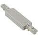 J Track 120 Brushed Nickel Track Component Ceiling Light