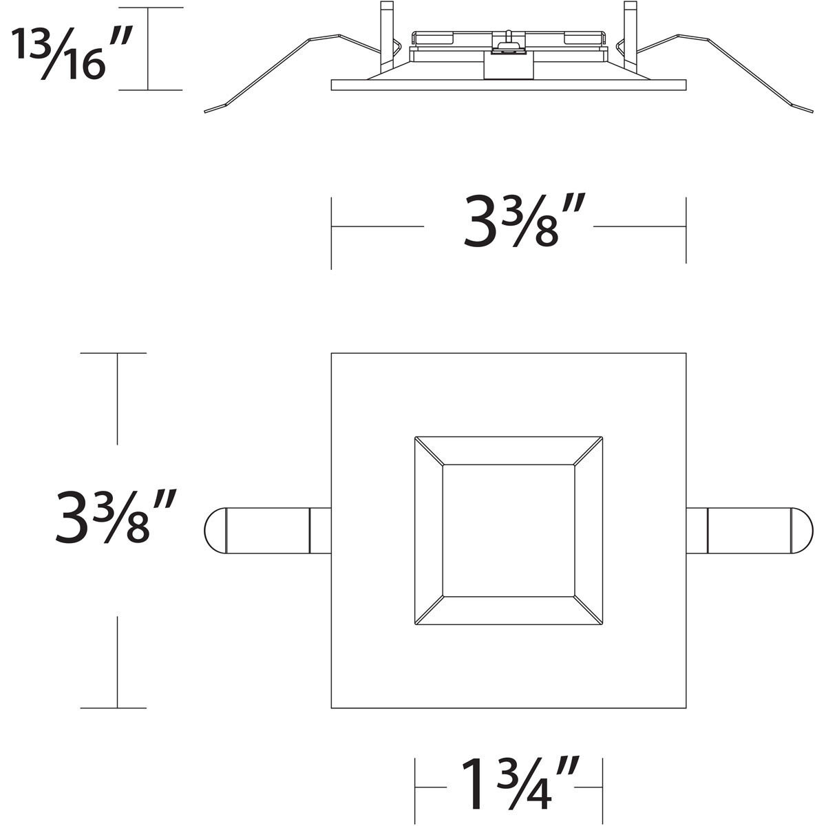 Ocularc LED Black Recessed Trims