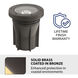 WAC 12V Grand Inground Light 12 2 watt Solid Brass Coated in Bronze Path Lighting in 3000K Warm White LED, WAC Landscape