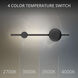 Clocker LED 3.5 inch Black ADA Wall Sconce Wall Light, dweLED