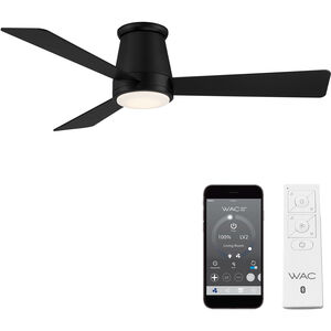 Hug 52 inch Matte Black Flush Mount Ceiling Fans, Smart Fan