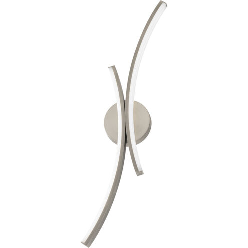 Tusk Wall Sconce Wall Light in 3500K, Brushed Nickel, dweLED