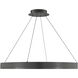 Rounder LED 31.63 inch Distressed Black Pendant Ceiling Light, dweLED