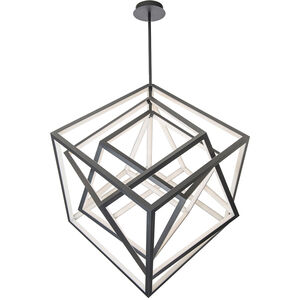 Atlas LED 30 inch Black Chandelier Ceiling Light, dweLED