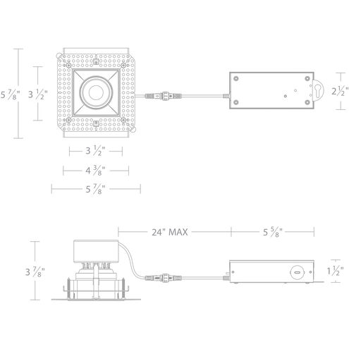 Kenric LED White Complete Kit Recessed Lighting