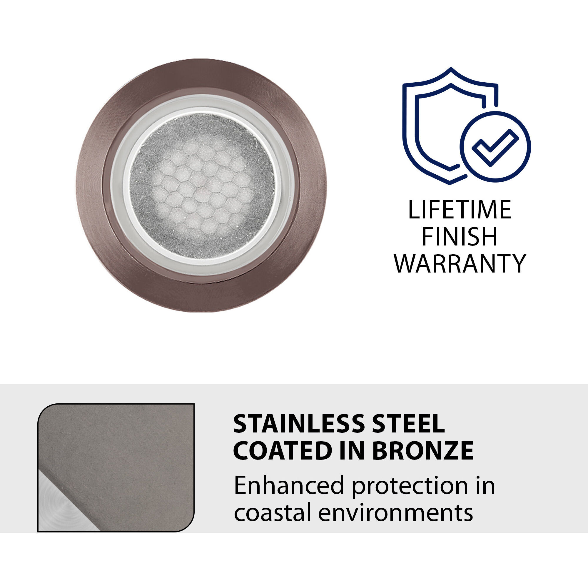 Tyler 12 4 watt Stainless Steel Coated in Bronze Path Lighting in 3000K, Bronzed Stainless Steel, WAC Landscape