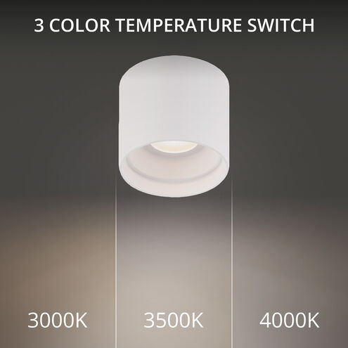 WAC Lighting FM-W47205-30-WT Downtown LED 5 inch White Flush Mount ...
