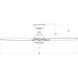 Blitzen 54 inch Matte White Downrod Ceiling Fans, Smart Fan