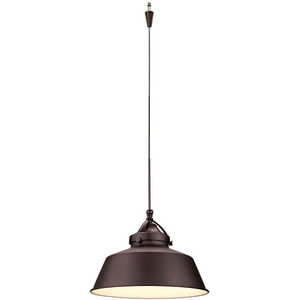 Early Electric 9 inch Dark Bronze Pendant Ceiling Light in Antique Bronze, Quick Connect