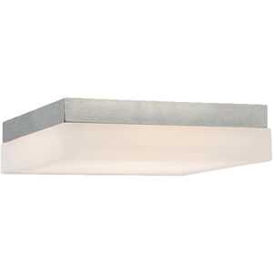Dice LED 9 inch Brushed Nickel Flush Mount Ceiling Light in 3500K, 9in, dweLED