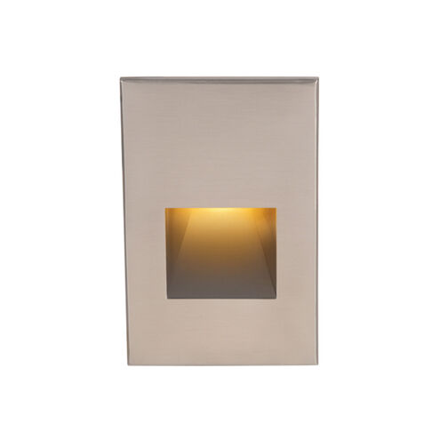 Tyler 120 3.8 watt Brushed Nickel Step and Wall Lighting in Amber, WAC Lighting
