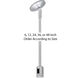 Flexrail 1 Platinum Track Accessory Ceiling Light in 6in, 6in