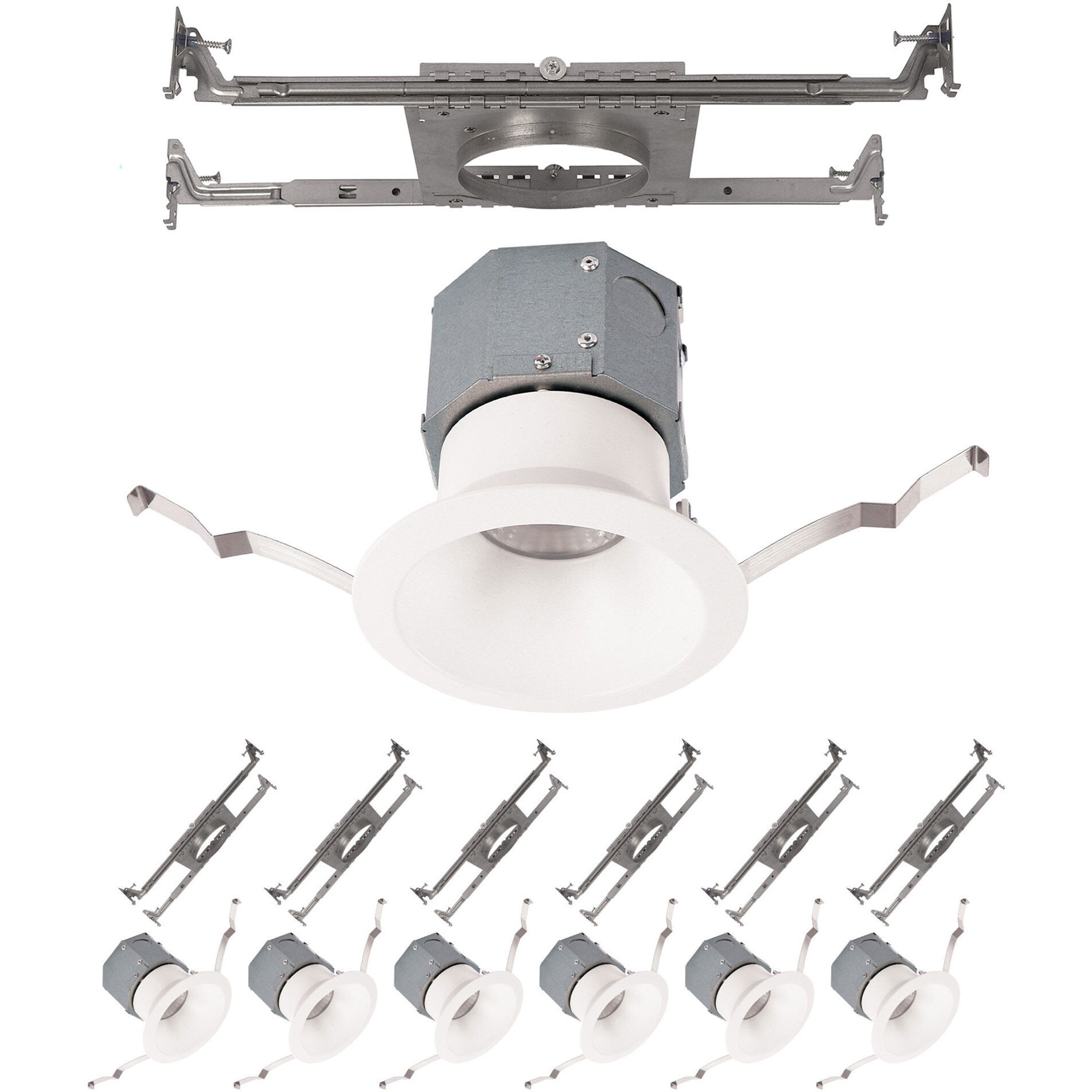 Pop-in LED White Complete Kit Recessed Lighting