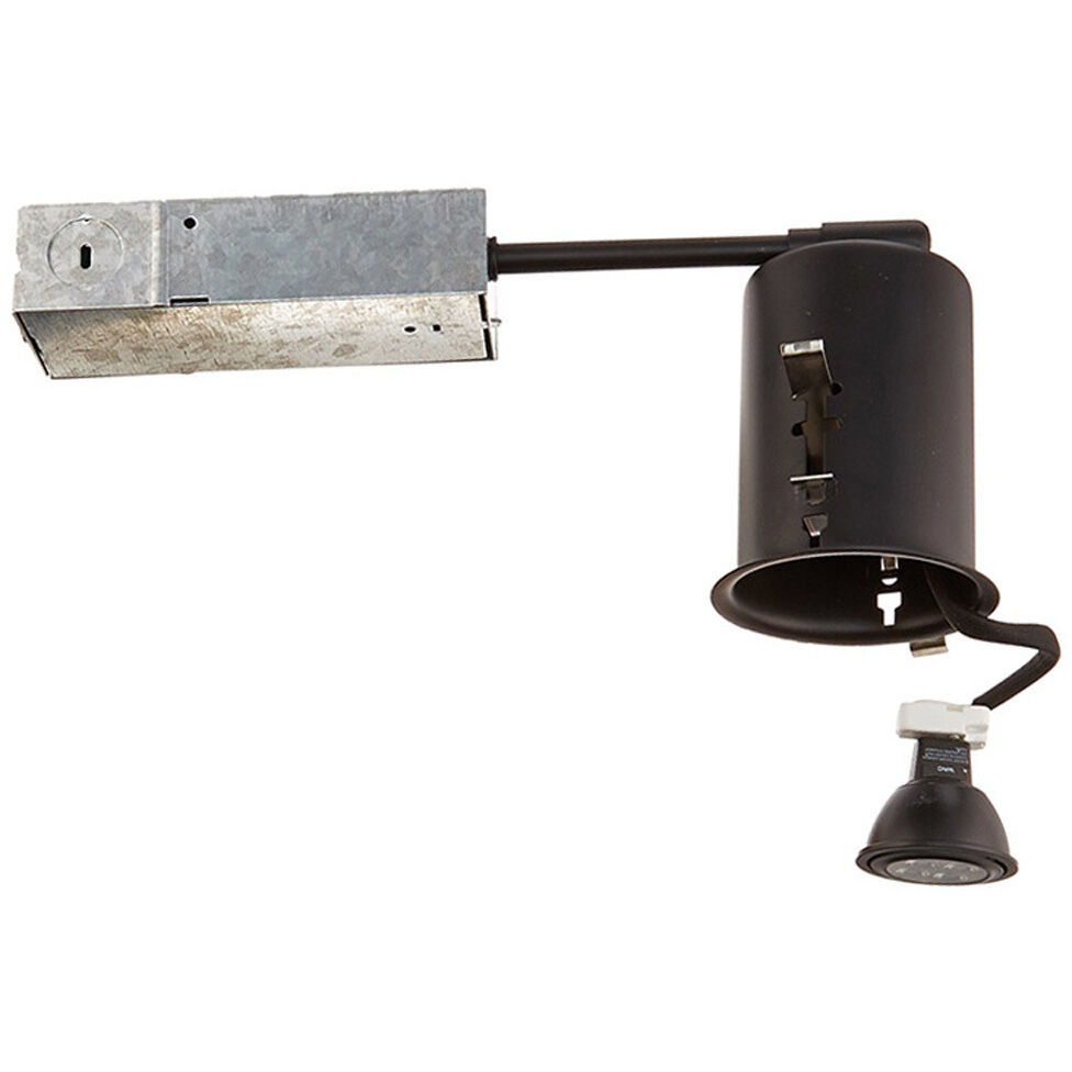 2.5 LOW Volt GY5.3 Black Recessed Lighting Non IC Remodel