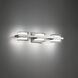Interlok LED 24 inch Brushed Nickel Bath Vanity & Wall Light in 3500K, dweLED
