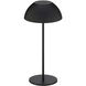 Channing 11 inch 2 watt Black Rechargeable Table Lamp Portable Light