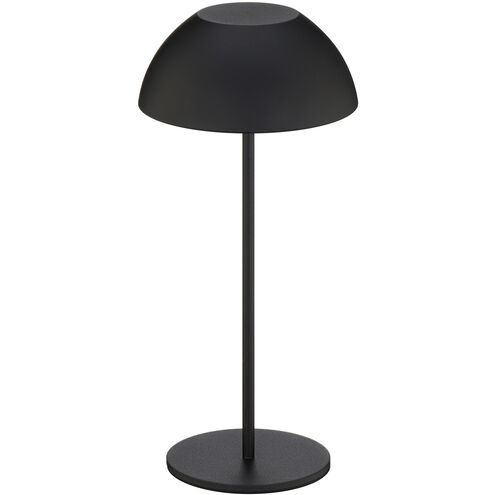 Channing 11 inch 2 watt Black Rechargeable Table Lamp Portable Light