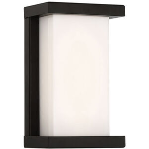 Case LED 9 inch Black Outdoor Wall Light, dweLED