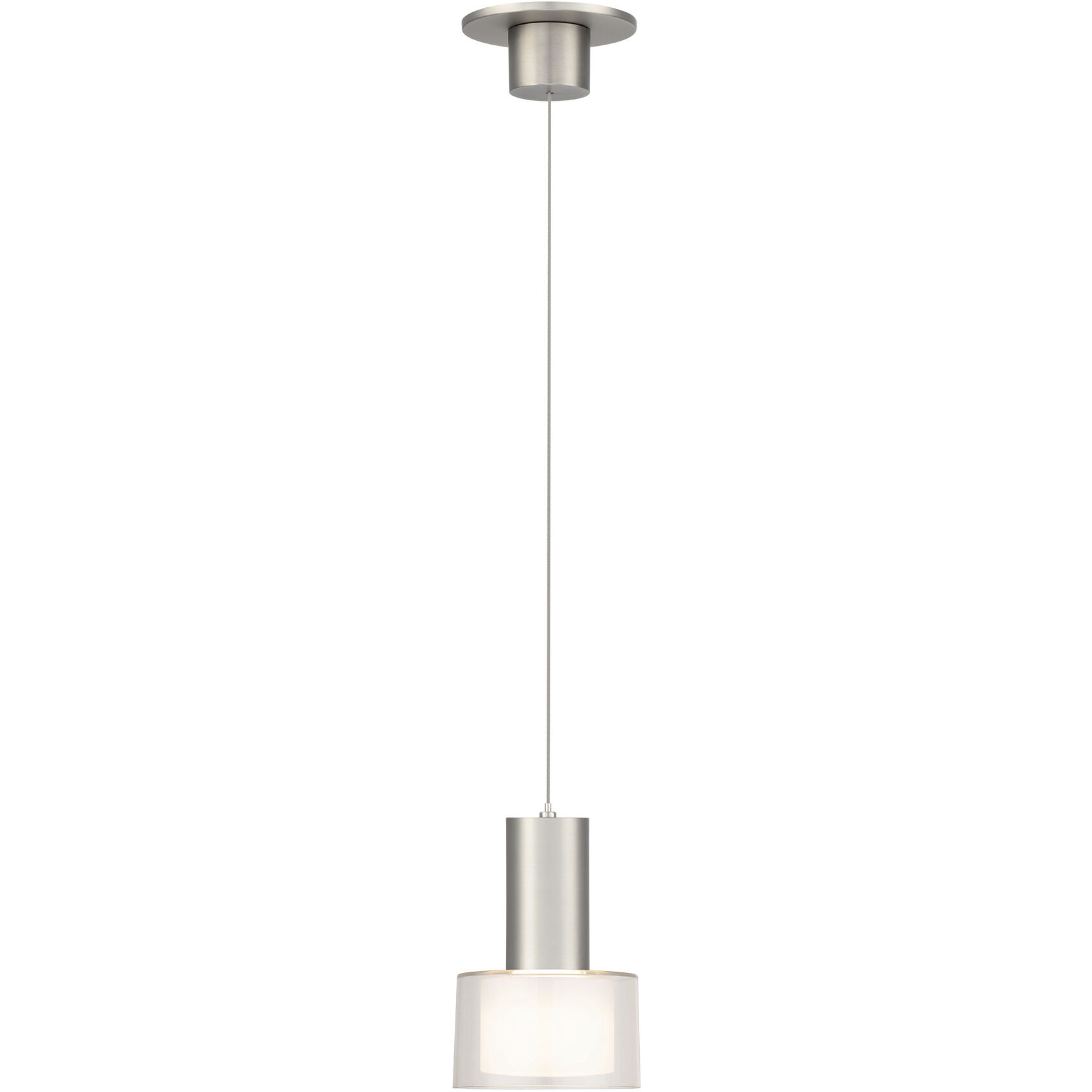 Twist-N-Lite LED 5 inch Brushed Nickel Mini-Pendant Ceiling Light, WAC Limited