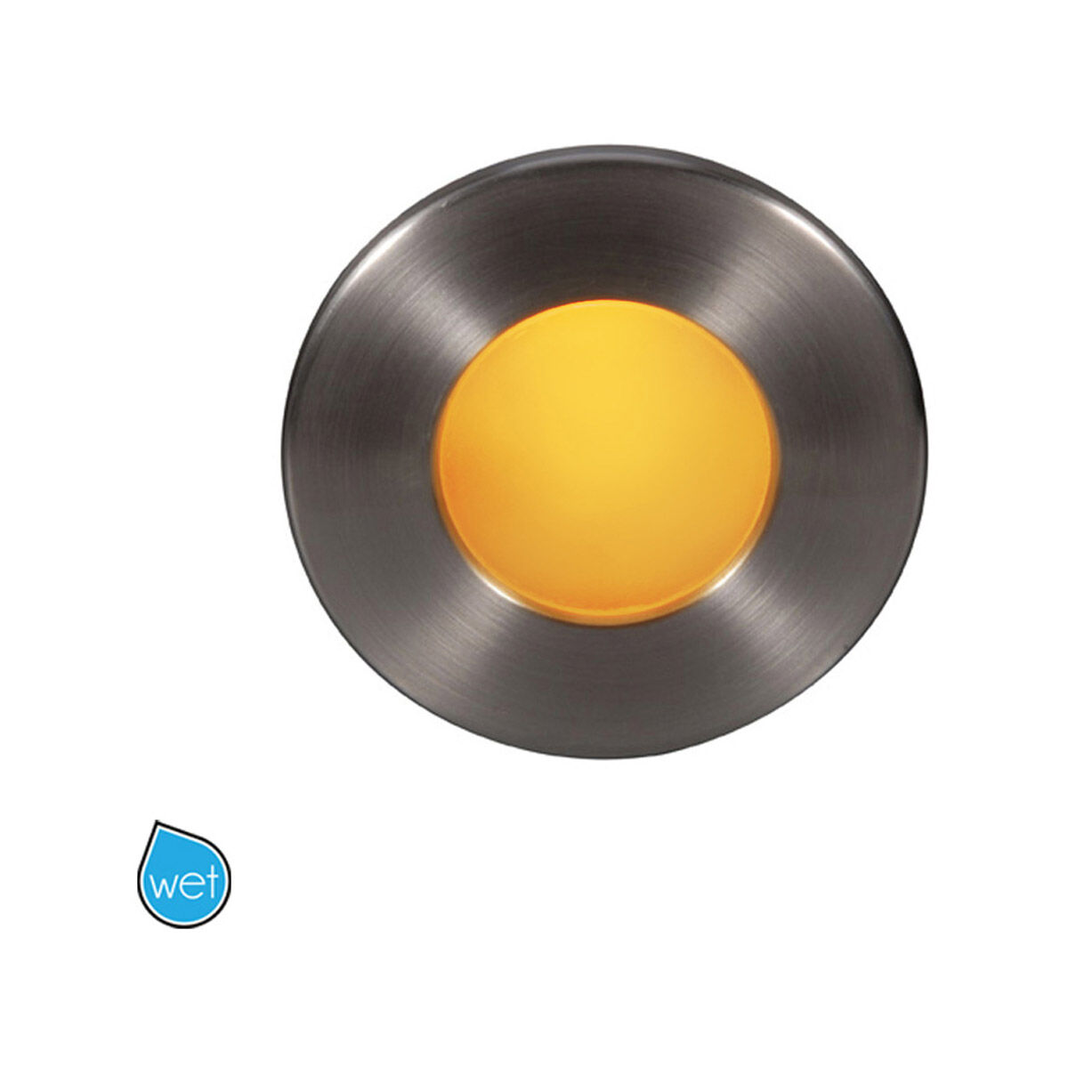 Tyler 120 3.8 watt Brushed Nickel Step and Wall Lighting in Amber, WAC Lighting