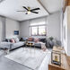Eclipse 54 inch Soft Brass Matte Black with Matte Black Blades Downrod Ceiling Fans in Satin Brass Matte Black, Smart Fan