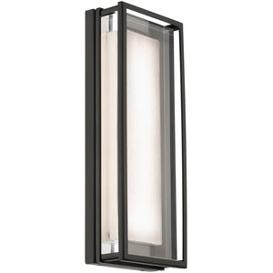 Beech LED 16 inch Black Outdoor Wall Light in 2700K, dweLED