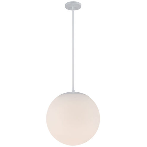 Niveous LED 13.75 inch White Pendant Ceiling Light in 2700K, dweLED