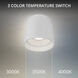 Downtown LED 3.5 inch White Outdoor Flush Mount in 3000K, dweLED