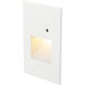 WAC 120V Step Light Anti Microbial LED 1.5 inch White ADA Step and Wall Light in 3000K Warm White LED, WAC Lighting