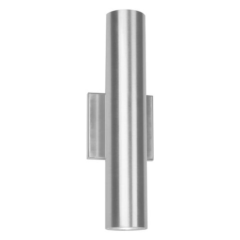 Caliber LED 14 inch Brushed Aluminum Outdoor Wall Light in 14in, dweLED