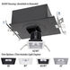 Volta LED Copper Bronze Recessed Lighting in Narrow, 85, 3000K