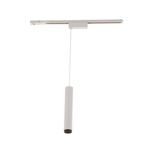 Silo Pendants 1 Light 120 White/Black Track Head Ceiling Light in 3000K
