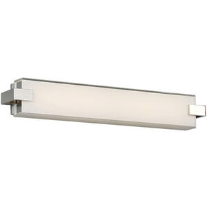 Bliss LED 22 inch Polished Nickel Bath Vanity & Wall Light in 3500K, 22in, dweLED 