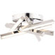 Parallax 1 Light 15 inch Chrome Flush Mount Ceiling Light in 3000K