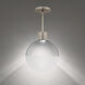 Gaze LED 12 inch Brushed Nickel Pendant Ceiling Light in 3000K, dweLED