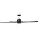 Mocha XL 66 inch Matte Black Downrod Ceiling Fans, Smart Fan