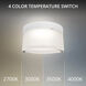 Balto III LED 5.38 inch White Outdoor Flush Mount, dweLED