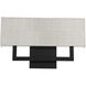 Manhattan Wall Sconce Wall Light in Black, dweLED