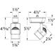 Low Volt 1 Light 120 Black Track Head Ceiling Light in L Track