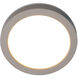 Round LED 5.25 inch Nickel Flush Mount Ceiling Light in 3000K