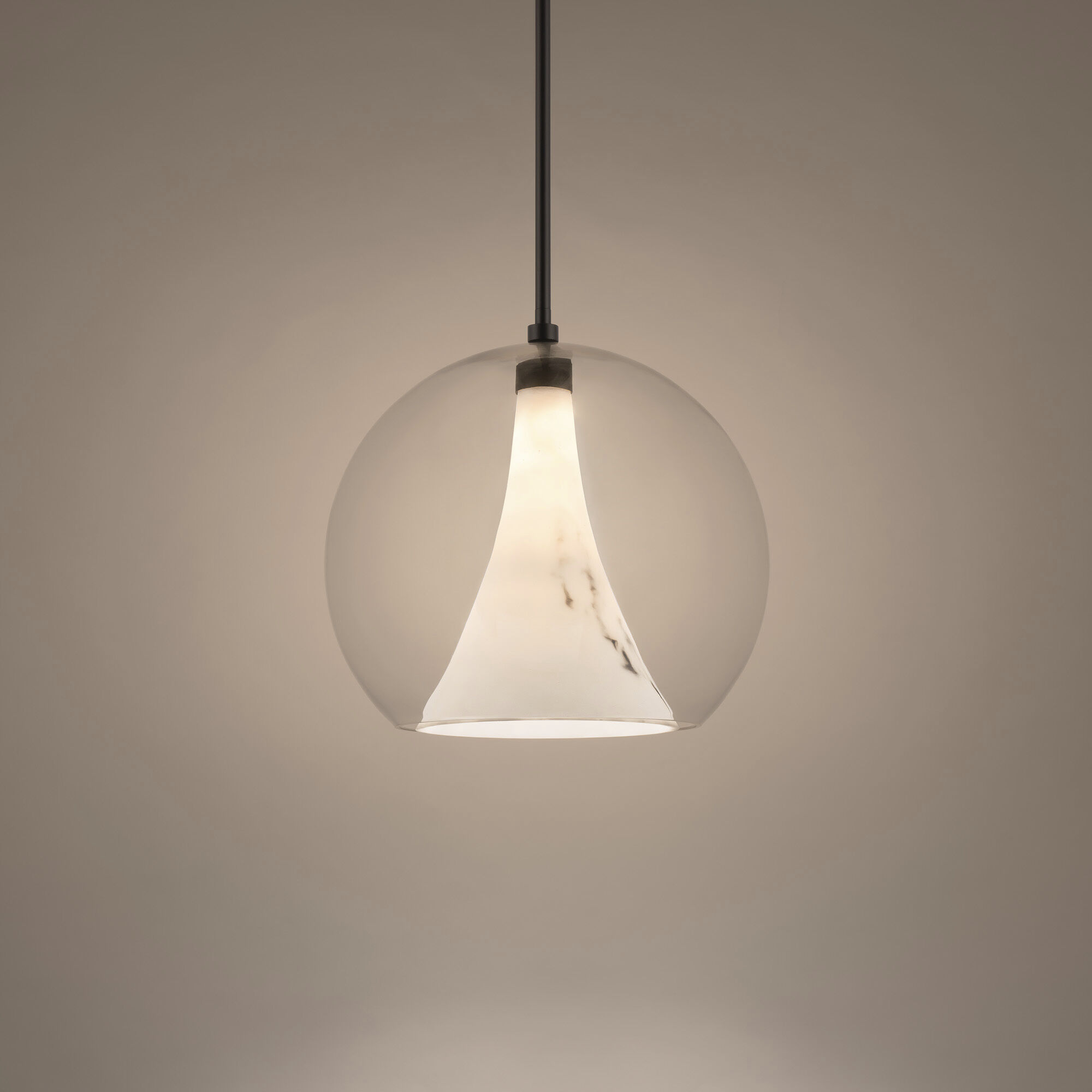 Chantilly LED 14 inch Black Pendant Ceiling Light, dweLED