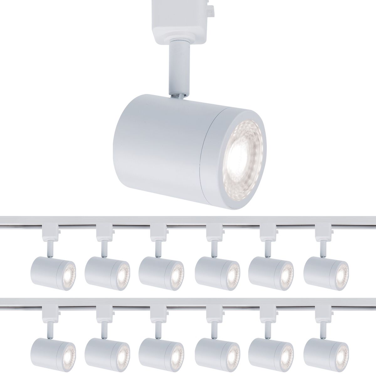 Charge 1 Light 120 White Track Head Ceiling Light H Track Fixture