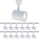 Charge 1 Light 120 White Track Head Ceiling Light in H Track, H Track Fixture 