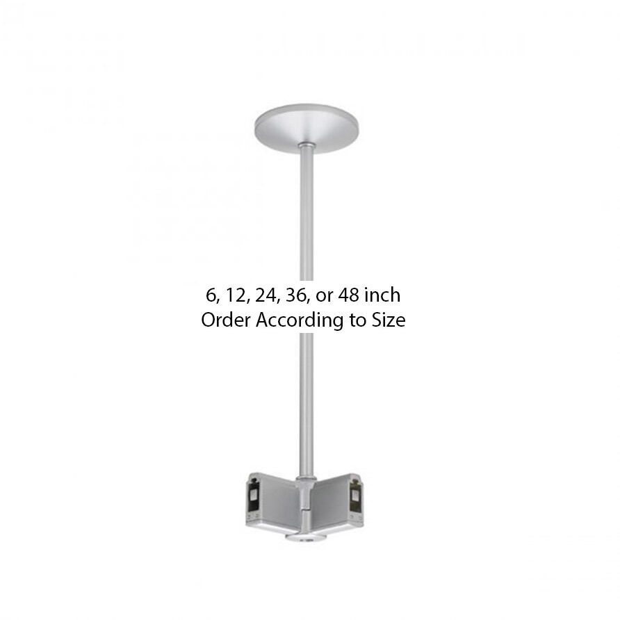 Flexrail 1 120 Platinum Track Accessory Ceiling Light in 12in, 12in