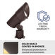 Grand Solid Brass Coated in Bronze Low Voltage Accent Light in 2700K Warm LED, WAC Landscape