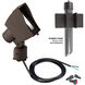 Adjustable Wall Wash LED Solid Brass Coated in Bronze Wall Wash in 2700K Warm LED, WAC Landscape